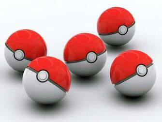 HD Pokeballs 3d Wallpaper