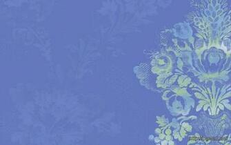 Calming Wallpaper In Serene Blue With Stylized