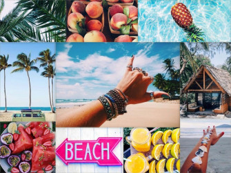 Collage Aesthetic Summer Laptop Wallpaper