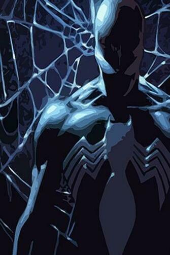 Spider Man In Dark iPhone Wallpaper