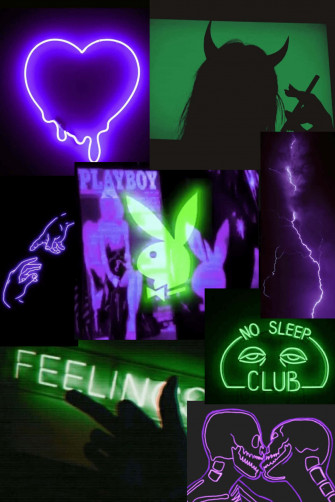 A Neon Green Aesthetic Desktop Wallpaper