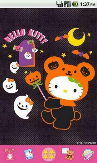 Hello Kitty Halloween Wallpaper Themes For Android