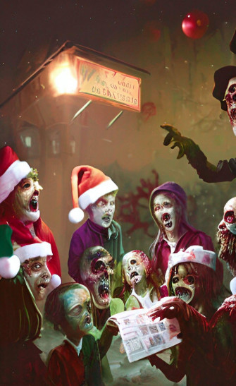 Zombie Christmas Carolers R Aiart