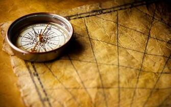 Compass On Old World Map Wallpaper And Image Pictures