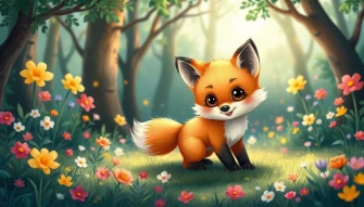 Cute Baby Fox Wallpaper