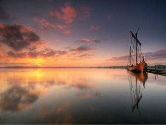 The Wallpaper Of Beautiful Viking Ship In Denmark Beach