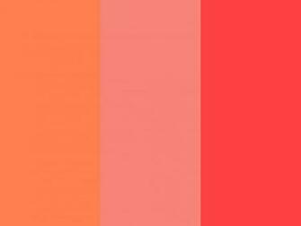 Coral Pink And Red Three Color Background