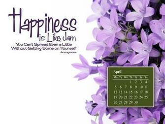 April Calendar Desktop Wallpaper
