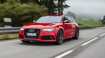 Red Audi Rs6 Avant Wallpaper