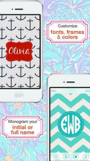 Monogram Wallpaper Background Maker HD Diy With Christmas Glitter