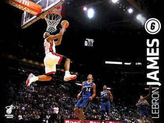 Lebron James Dunk Wallpaper Heat