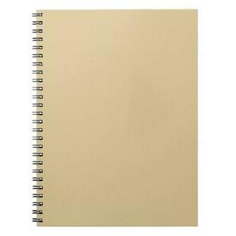 Plain Beige Background Spiral Notebook