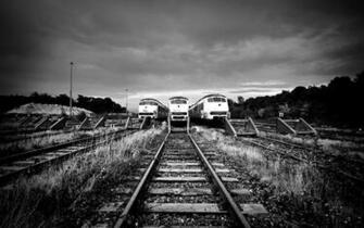 Three Old Train Wallpaper HD Screen