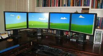 Quad Monitor Wallpaper