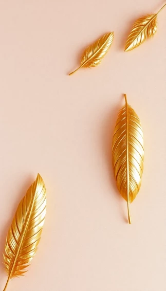 Gold Feather Wallpaper