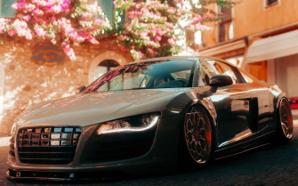 Audi R8 In An Old Italian City 4k Wallpaper
