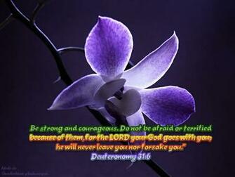 Deuteronomy He Will Never Leave You Wallpaper Christian