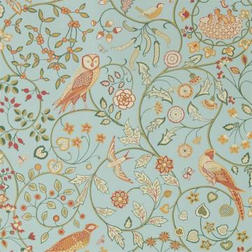William Morris Co Newill Wallpaper Peppermint Russet
