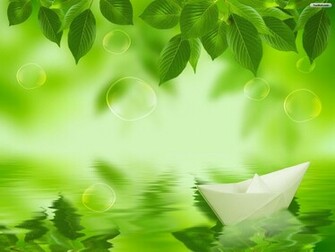 Green Leaves Wallpaper Background