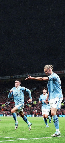 Erling Haaland And Phil Foden 4k Wallpaper Man City