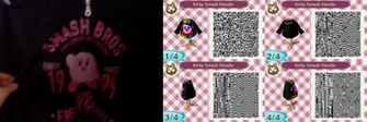 Acnl Kirby Smash Hoodie Qr Code By Pacmanfan1980