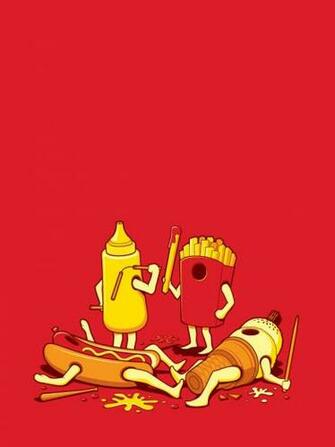 Fast Food Battle Android Wallpaper