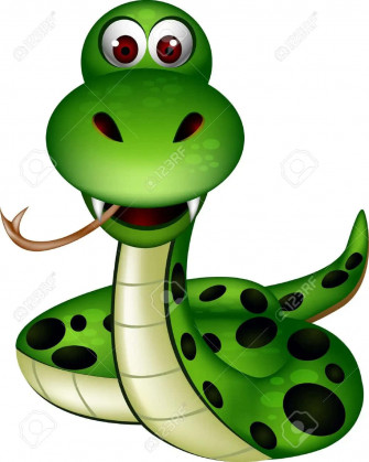 Cute Cartoon Snake With Funny Face Picture Wallpaper