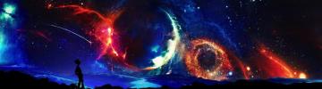 Odter B On Galactic Dual Monitor Wallpaper Galaxy