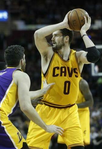 Kevin Love Cavs Vs Lakers Feb Cleveland