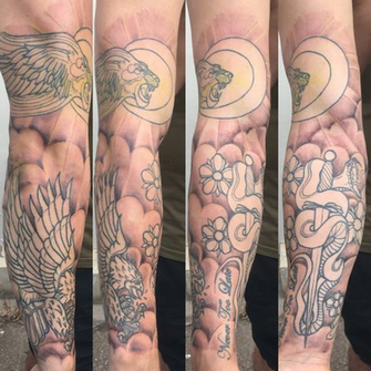 Tattoo Uploaded By Tyler Paul Background Filler On Crowleys Arm