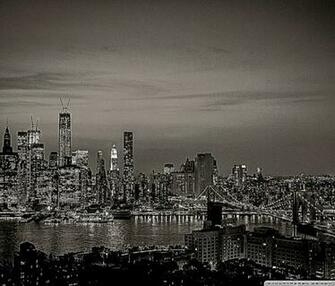 New York City Black And White Background Wallpaper