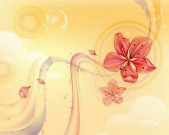 Yellow Petals Ppt Background Flowers Lily Black