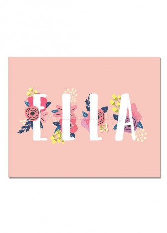 Ella Baby Name Wall Art Sign Party Printable Wallpaper