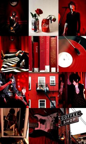Red Aesthetic Wallpaper With Laura Pergolizzi