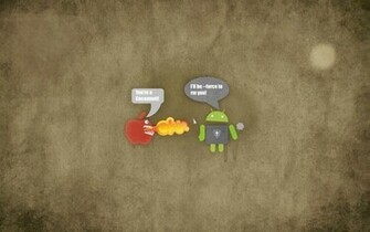 Apple Vs Android Wallpaper Background