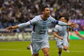 Photos Ronaldo Scores Twice In Saudi Reunion With Messi