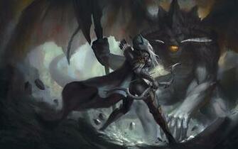 Fantasy Art Sylvanas Windrunner Wallpaper HD Desktop