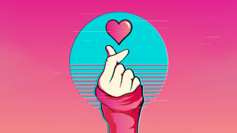 Finger Heart Wallpaper And
