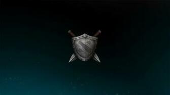 Dota Logo Sword Shield HD Wallpaper 1c