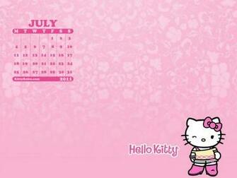 Hello Kitty July Desktop Calendar Wallpaper Kittyrulez