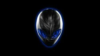 Alienware Logo Blue Eyes Black Backrground HD 1080p