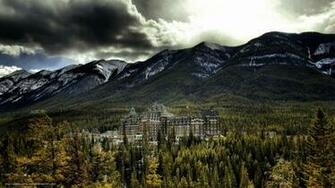 Wallpaper Banff Springs Hotel National Park Alberta