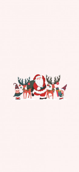 Preppy Santa Claus Christmas Wallpaper