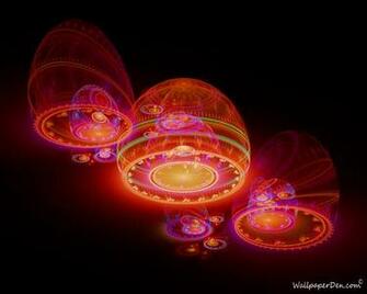 Fantasy Fractal Alien Jellyfish Background Wallpaper Jpg