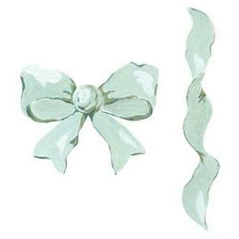 Anna Griffin Mint Green Bows Ribbons Wallies Wallpaper Cutouts Wall
