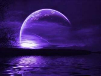 Purple Moon Wallpaper HD In Space Imageci