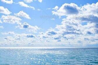 Blue Water And Sunny Sky Background Stock Photo Photodune