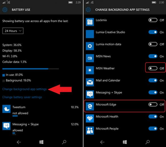 Disable Background Apps For The Lumia And Windows Mobile