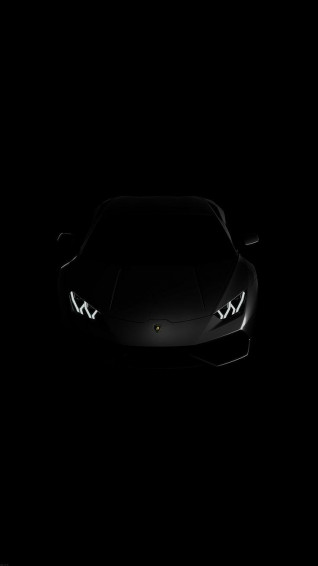 Lamborghini Huracan Lp Black Dark iPhone Wallpaper