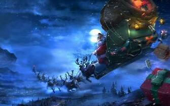 Santa Claus Is Coming To Town Computer Desktop Wallpaper